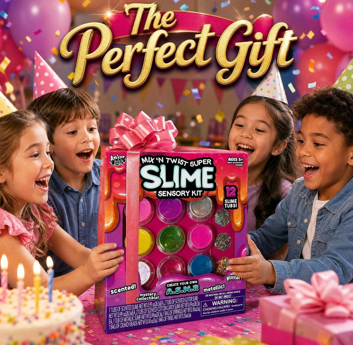 12 Tubs Slime Kit Scented
