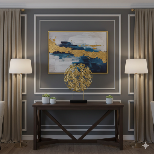 15 Leaf Metal Show Piece