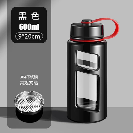 600ml Glass Bottle With Plastic