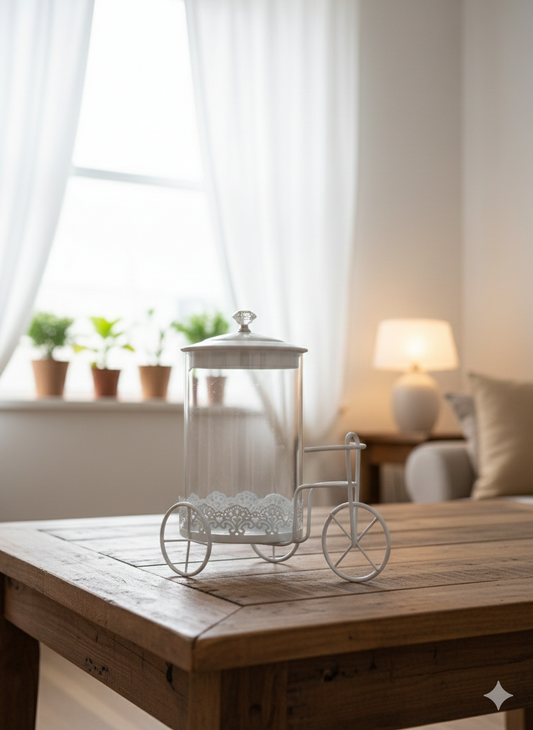 Cycle With Glass Jar With Lid