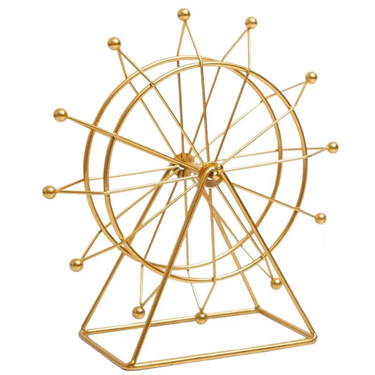 Rotating Wheel Metal Decor