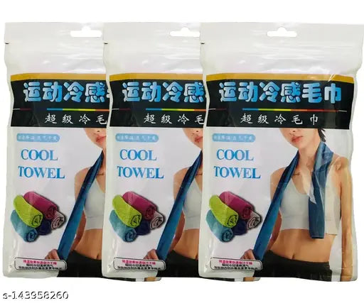 1262- Cool Towel Ice Band for Sports Outdoor Running Yoga Cool Scarf 30cm X 90 cm