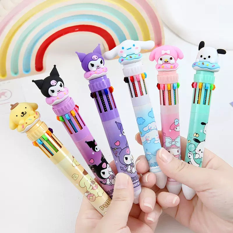10 Colour Anime Pen
