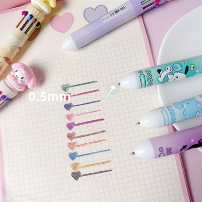 10 Colour Anime Pen