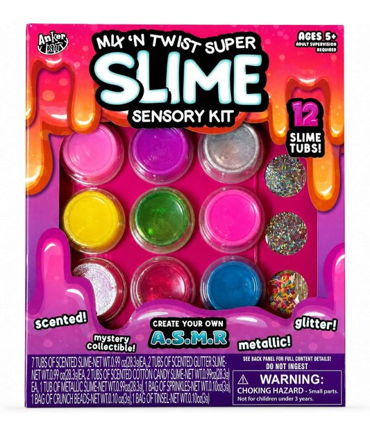 12 Tubs Slime Kit Scented