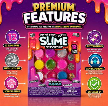 12 Tubs Slime Kit Scented