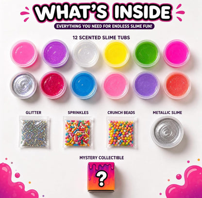 12 Tubs Slime Kit Scented