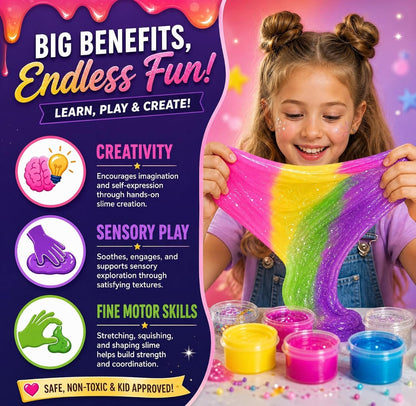 12 Tubs Slime Kit Scented