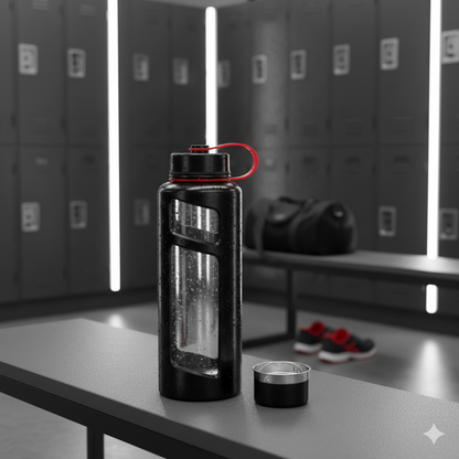 1300ml Glass Bottle With Plastic Protector