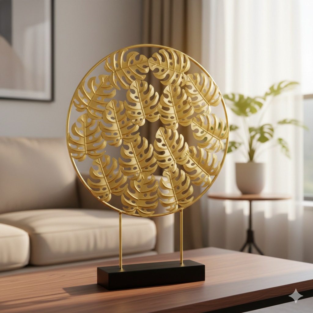 15 Leaf Metal Show Piece