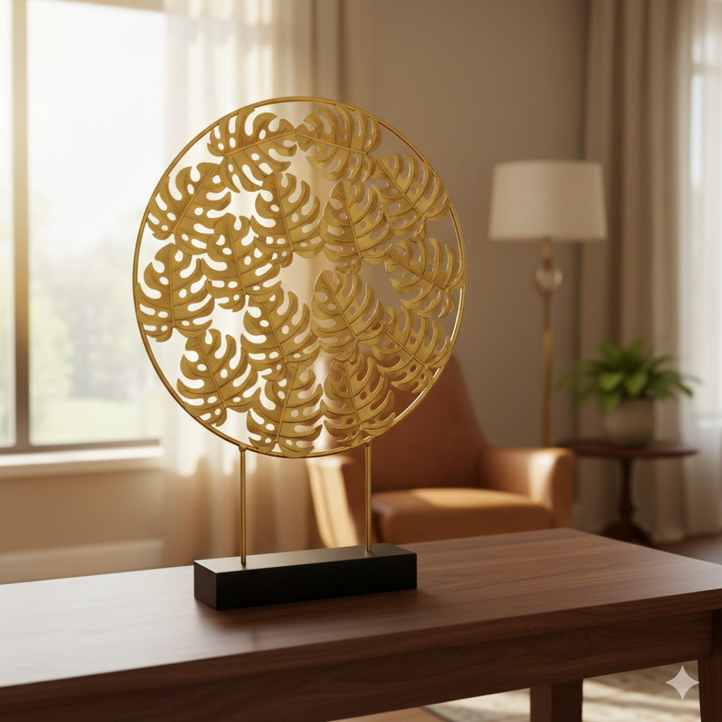 15 Leaf Metal Show Piece