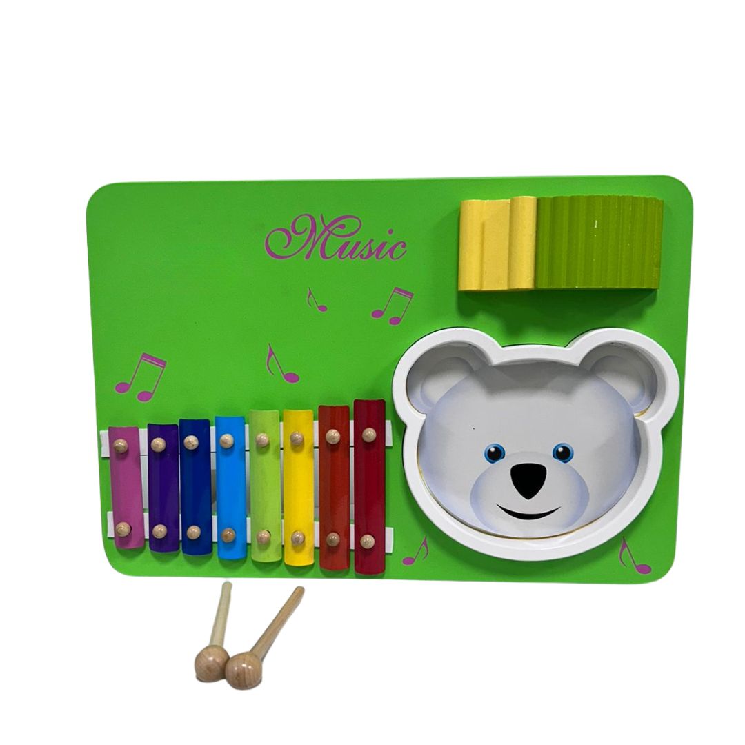 1368- Big Board wooden musical set | Musical Toy for Kids - with Clear Sounding Metal Keys