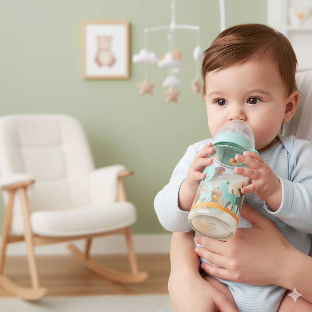 240 Ml Glass Feeding Bottle