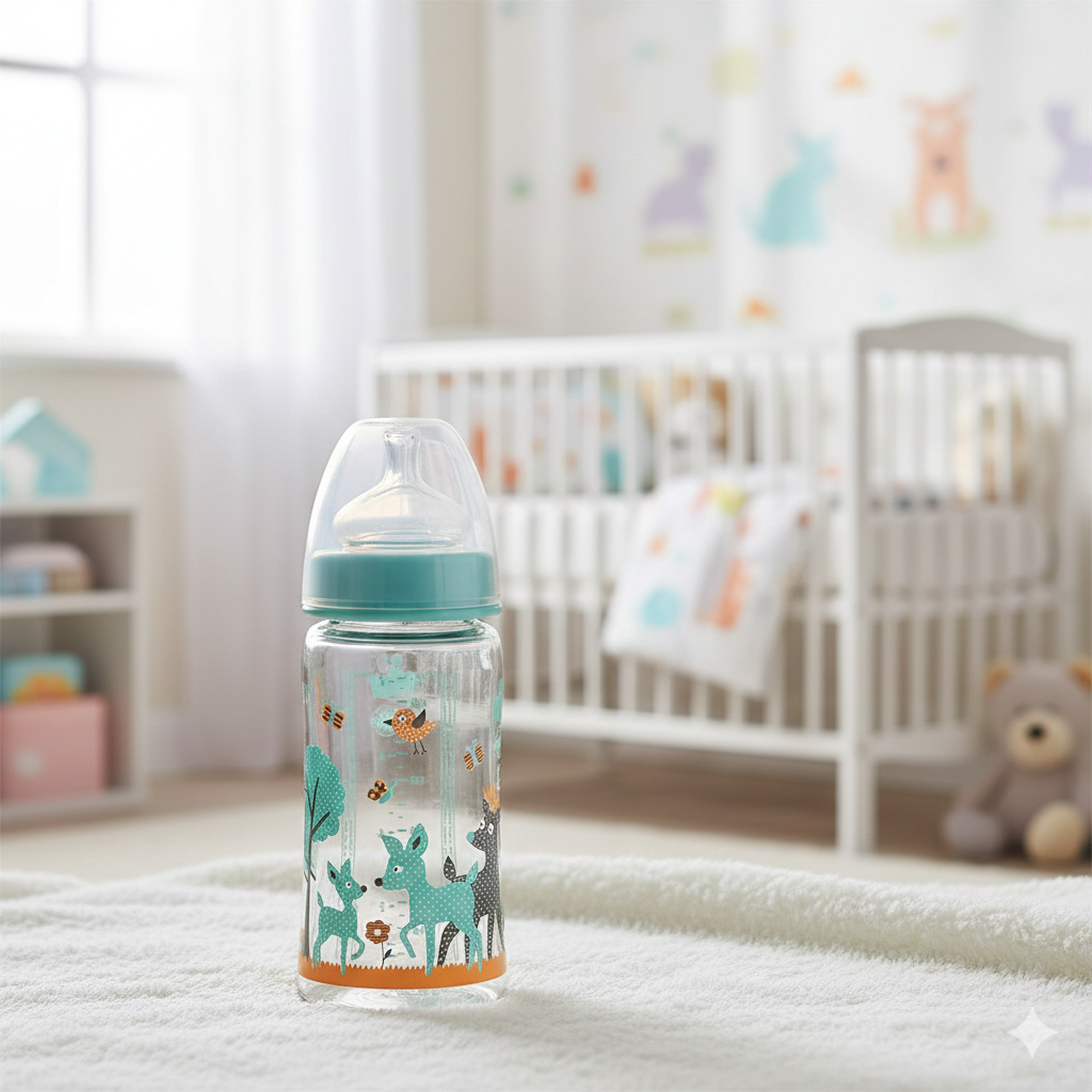 240 Ml Glass Feeding Bottle