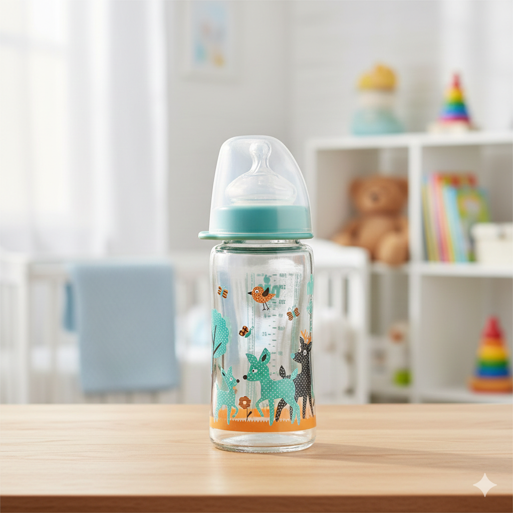 240 Ml Glass Feeding Bottle