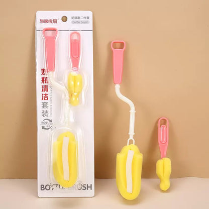2 Pcs Bottle Cleaning Set