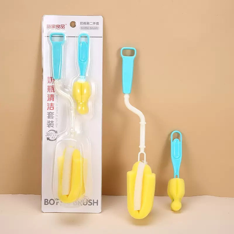 2 Pcs Bottle Cleaning Set