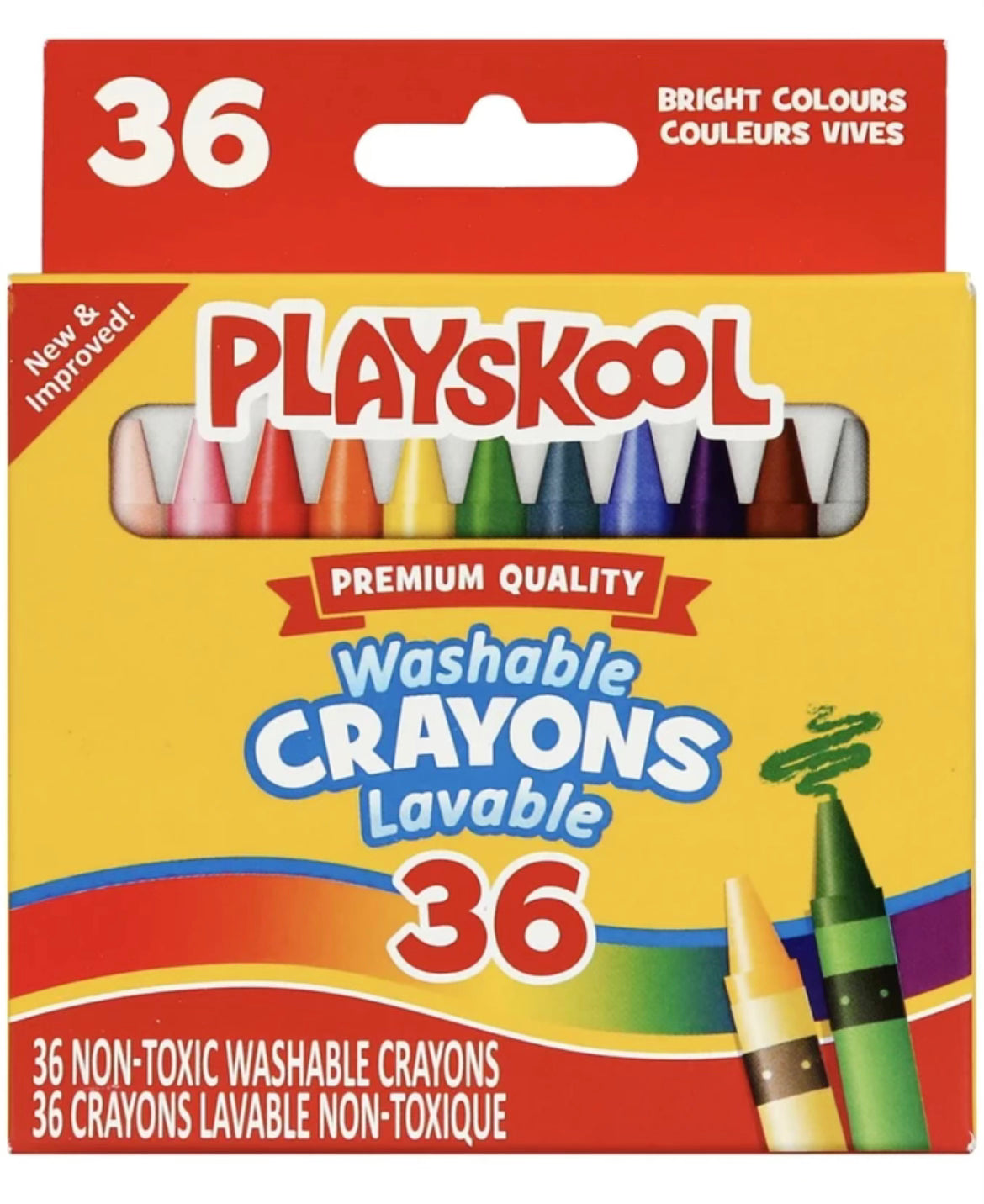 36 Pcs Washable Cryons