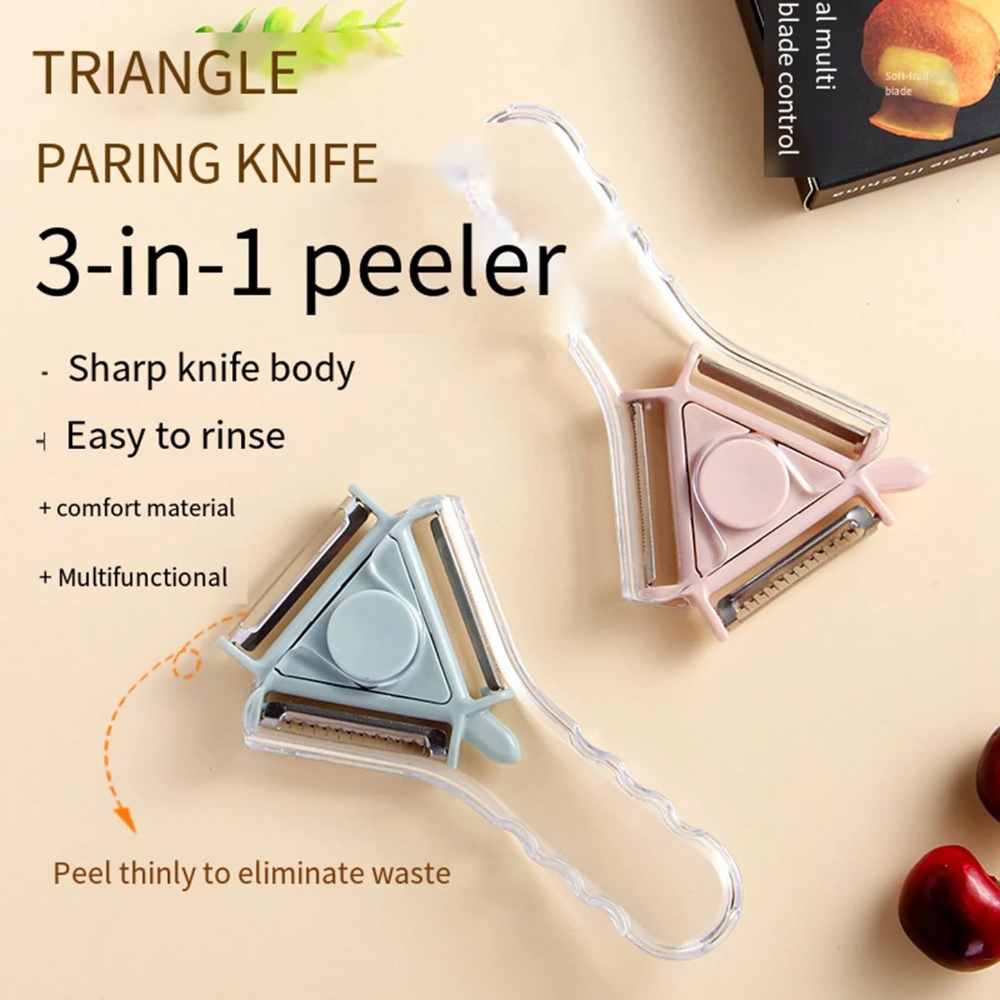 3 In 1 Plastic Peeler
