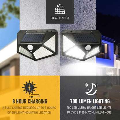 4 Face Solar Light