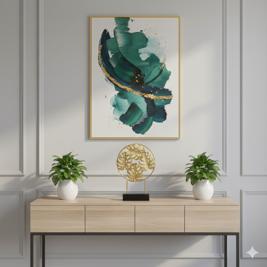 4 Leaf Metal Show Piece