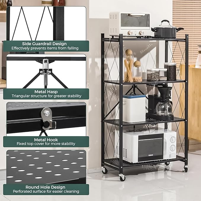 4 Layer Foldable Rack