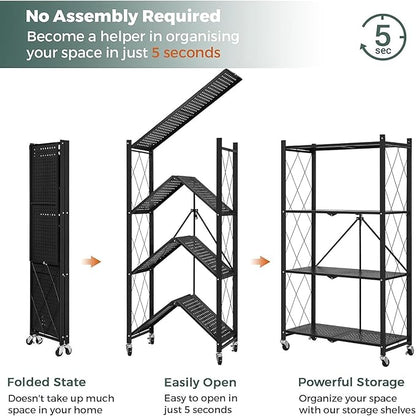 4 Layer Foldable Rack