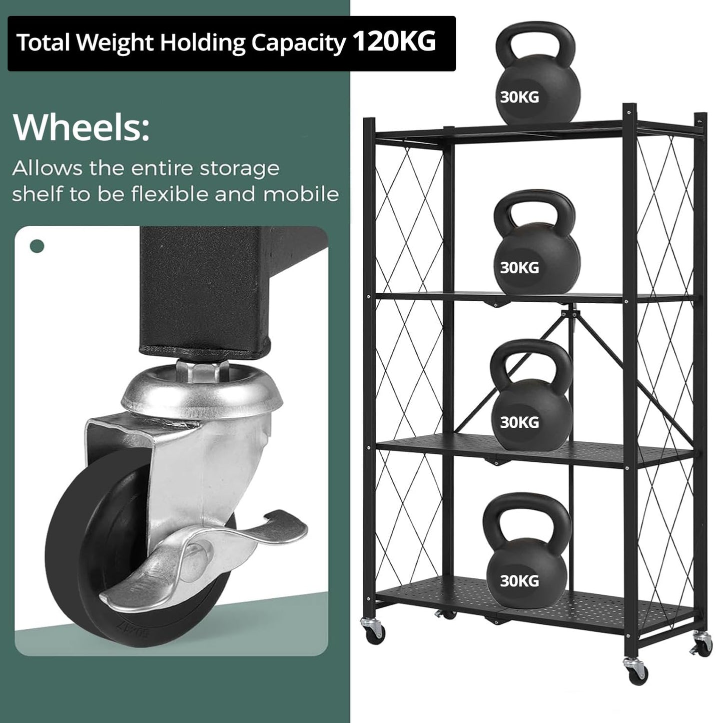 4 Layer Foldable Rack
