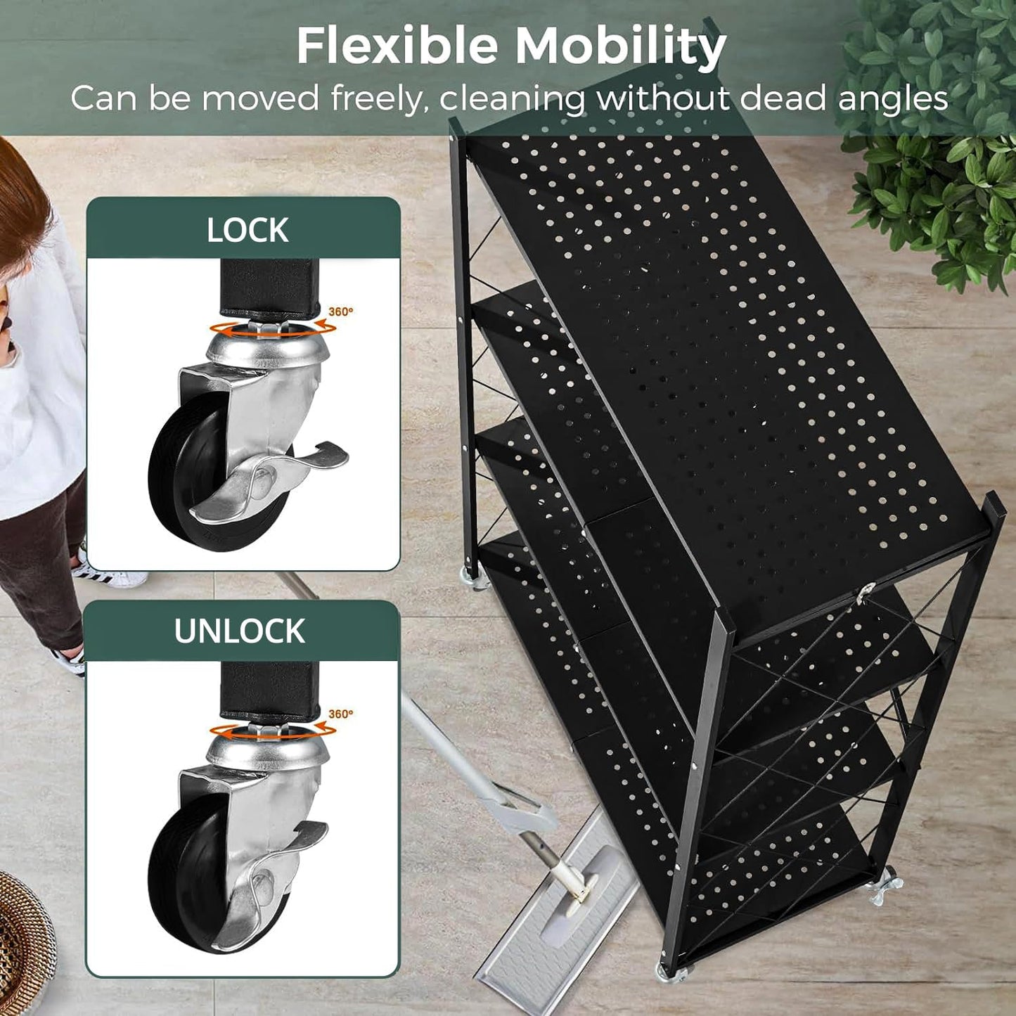 4 Layer Foldable Rack
