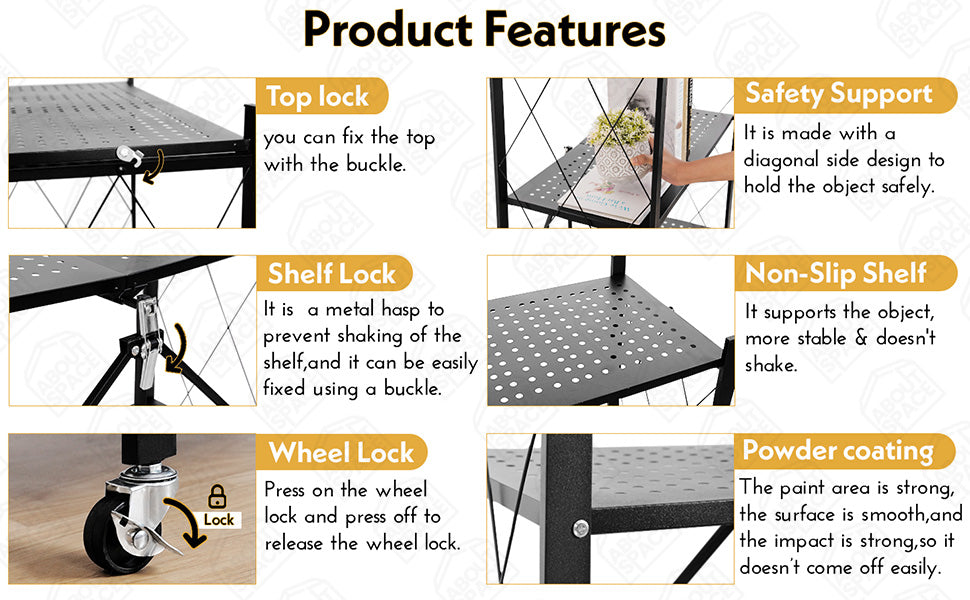 4 Layer Foldable Rack