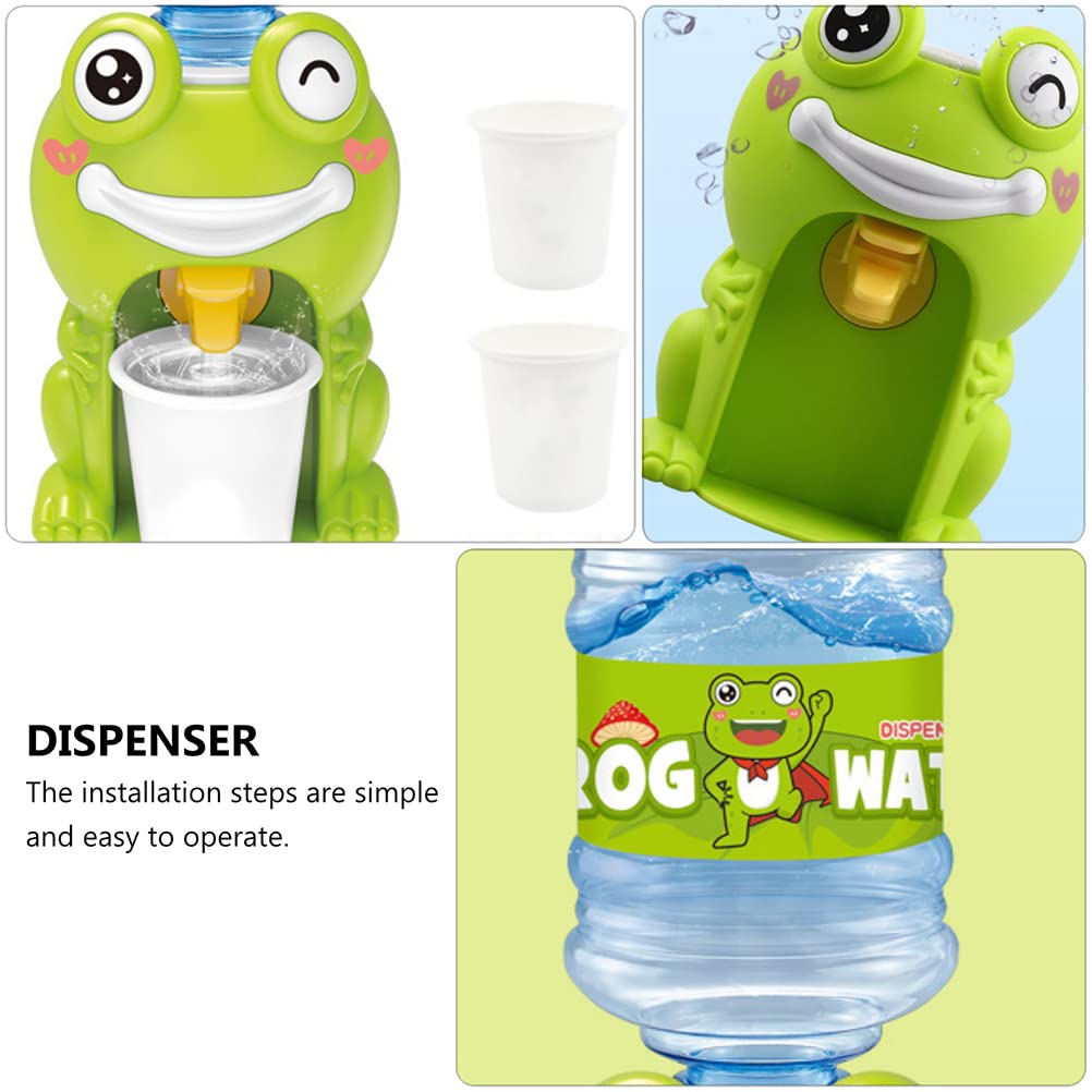 1417- Mini Water Dispenser Frog Water Machine Dollhouse Drinking Fountain