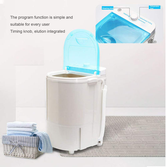 1263- Portable Mini Washing Machine Plastic 4.5kg