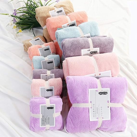 1034- Plain Bath Towel Soft & comfort Towel For Bath pack of 2