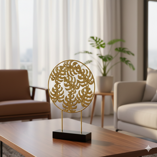 7 Leaf Metal Show Piece