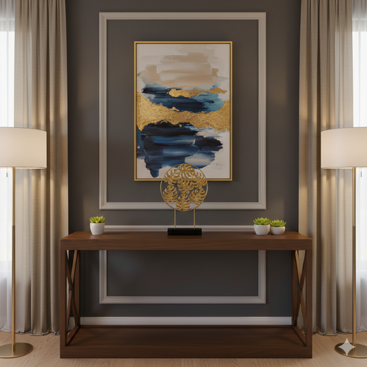 7 Leaf Metal Show Piece