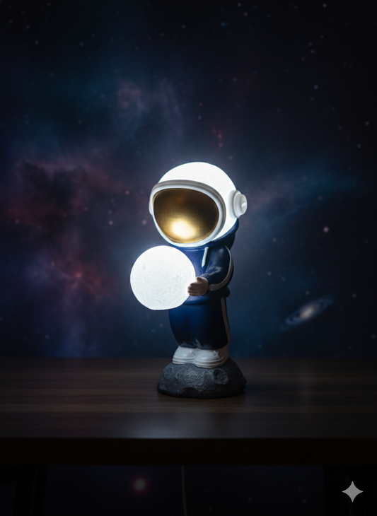 Astronaut With Moon Light