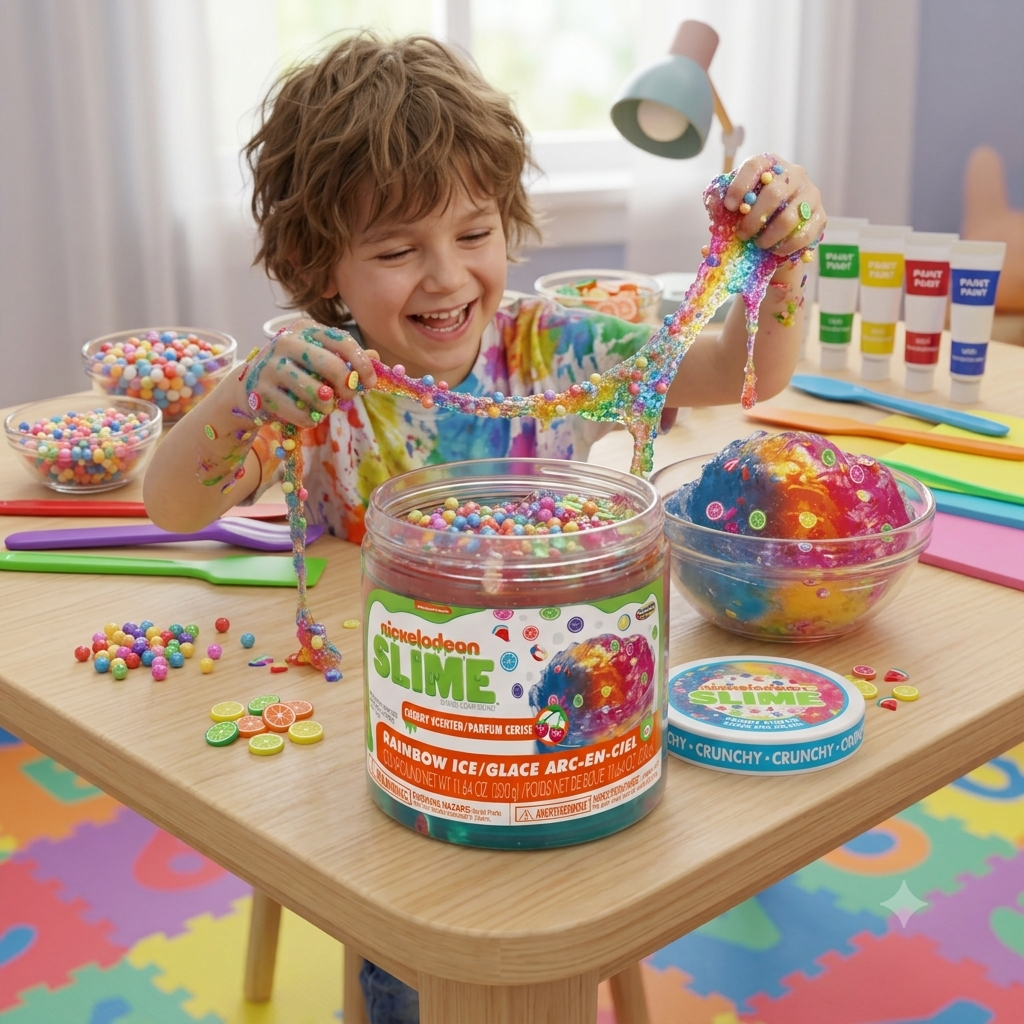 Rainbow Ice Scented Slime