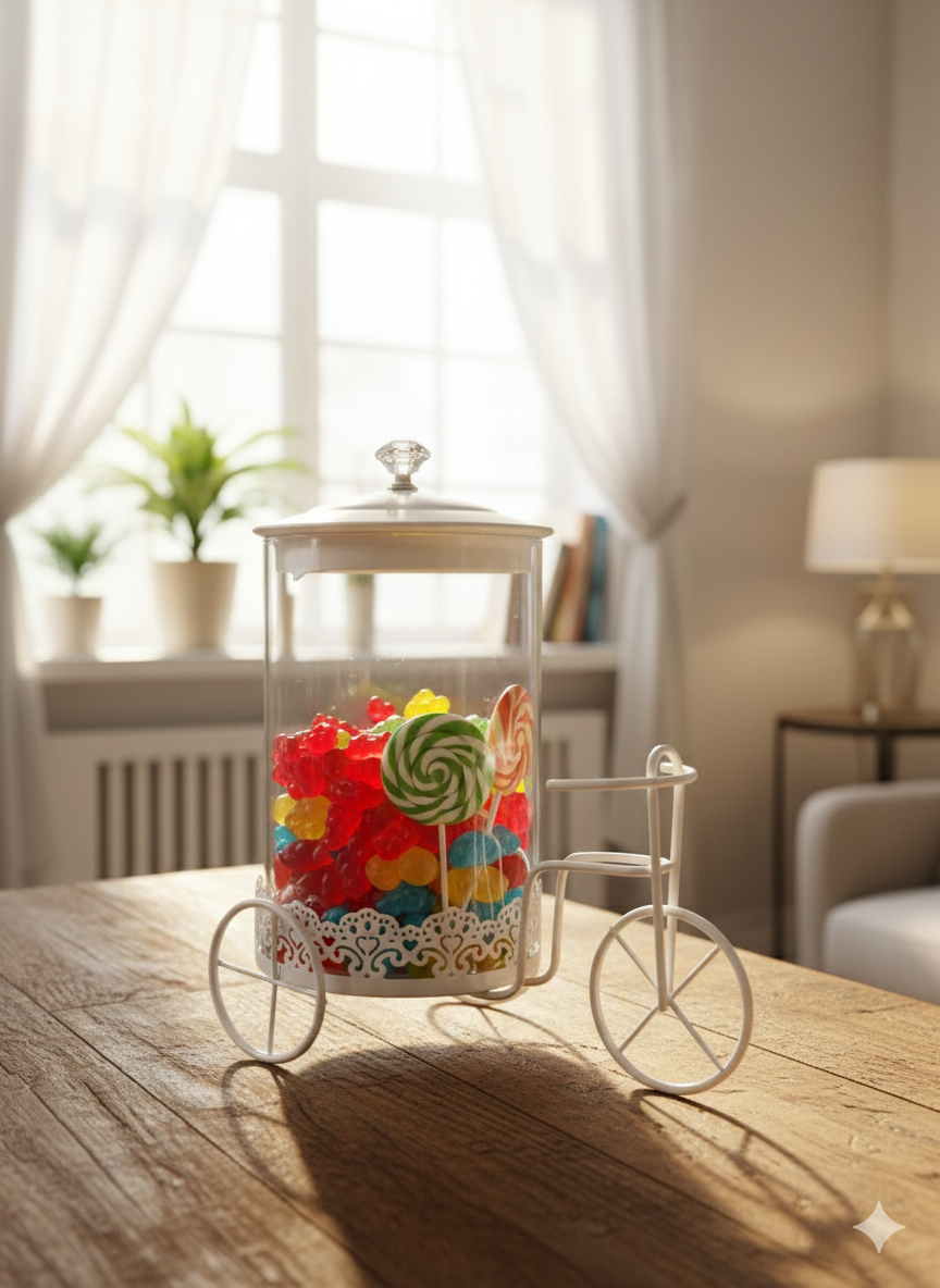 Cycle With Glass Jar With Lid
