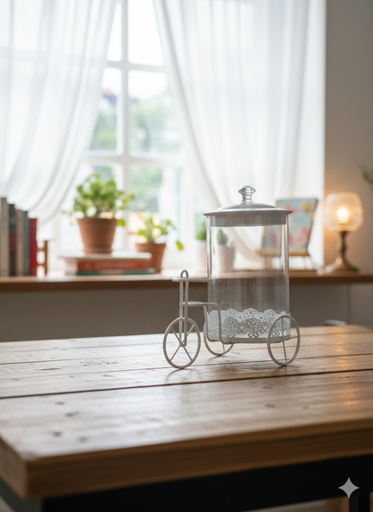 Cycle With Glass Jar With Lid
