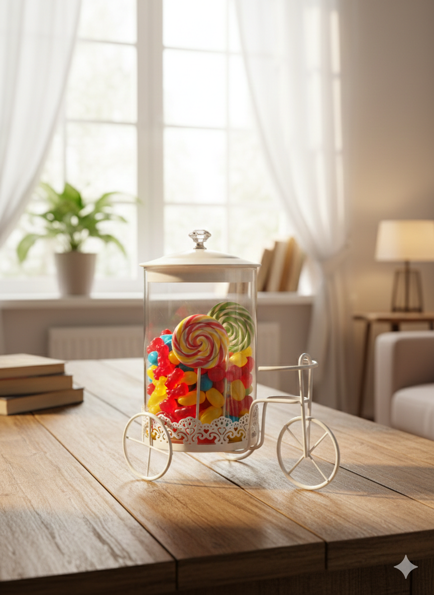 Cycle With Glass Jar With Lid