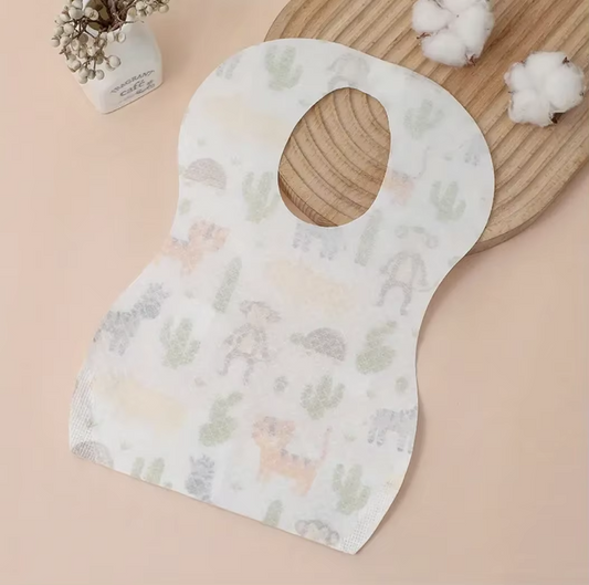 60 Pcs Disposable Baby Bibs