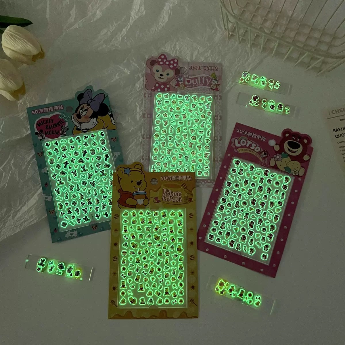 Glow in Dark Nail Art Sticker