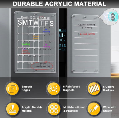 1739- Magnetic Calendar  for Fridge & Memo  Board