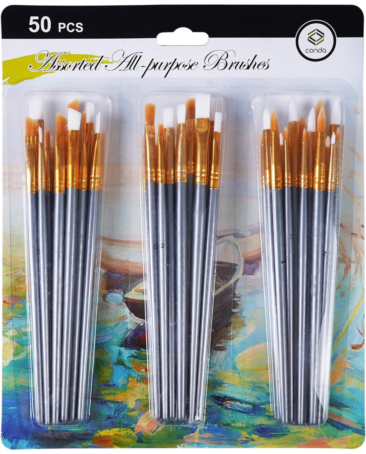 1735- 50 pcs Paint Brush  Set