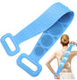 1718- Silicone Body Scrubber Belt Double Side Shower Exfoliating Belt Removes Bath Towel