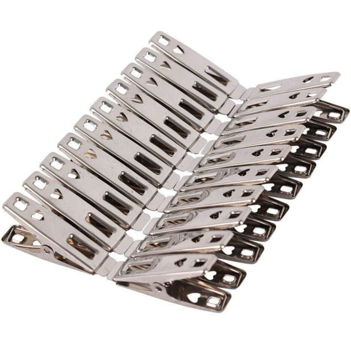 1693- 20 pcs metal cloth clip