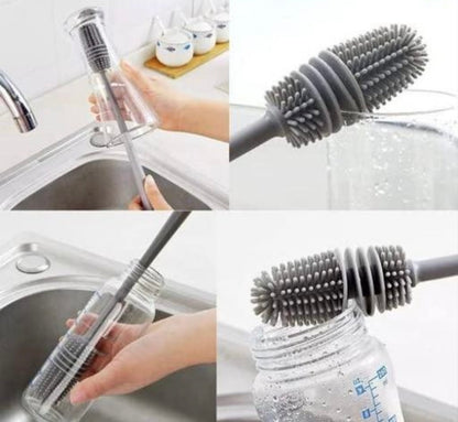 1690- Long handle Silikone cup cleaning brush