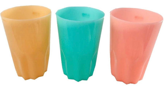 1594- 300ml Flower Shaped Plastic Tumbler