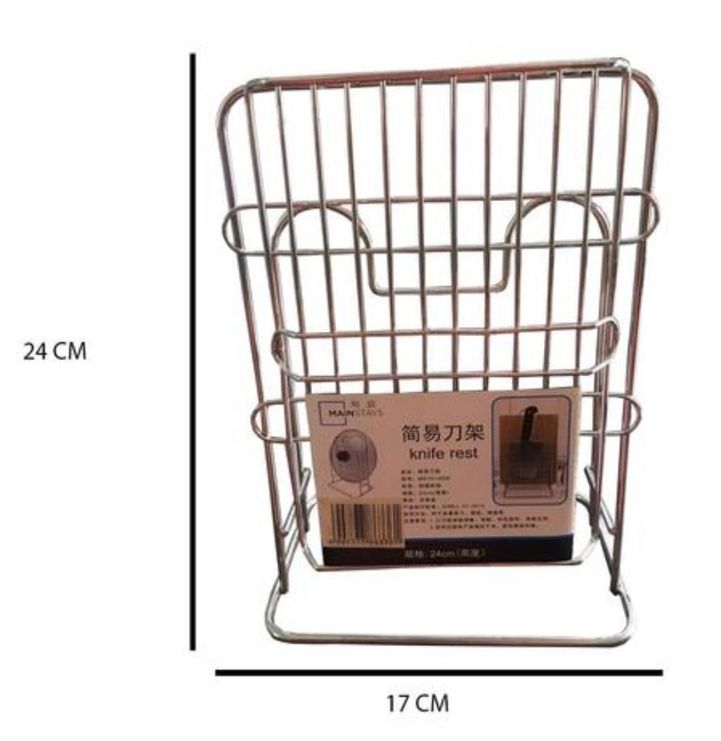 1571- SS Cutting Board And Knife Holder