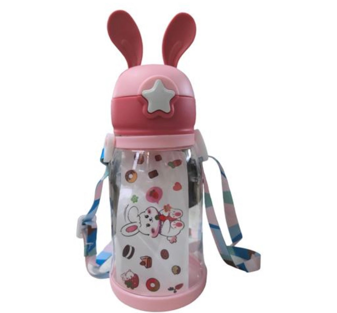 1679- Mickey Ears Kids Water Bottle With Rope